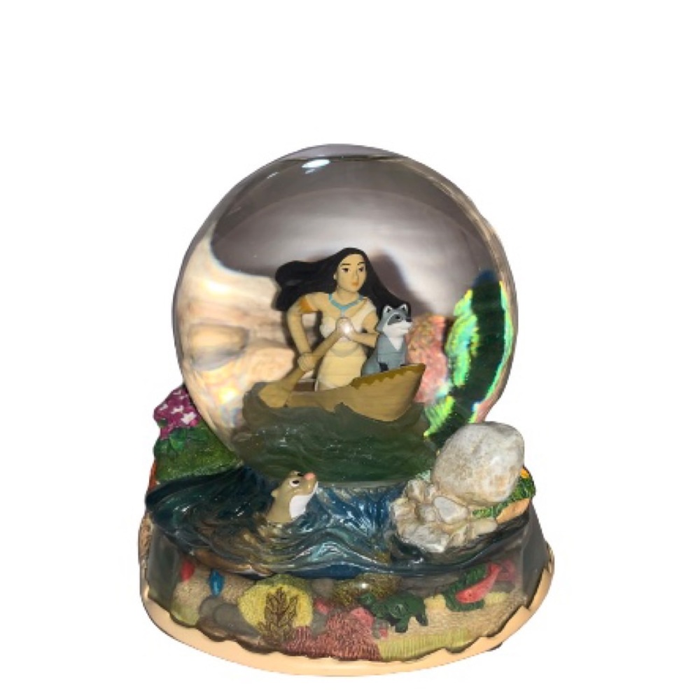 RARE Vintage Disney Pocahontas Snow Globe Meeko
